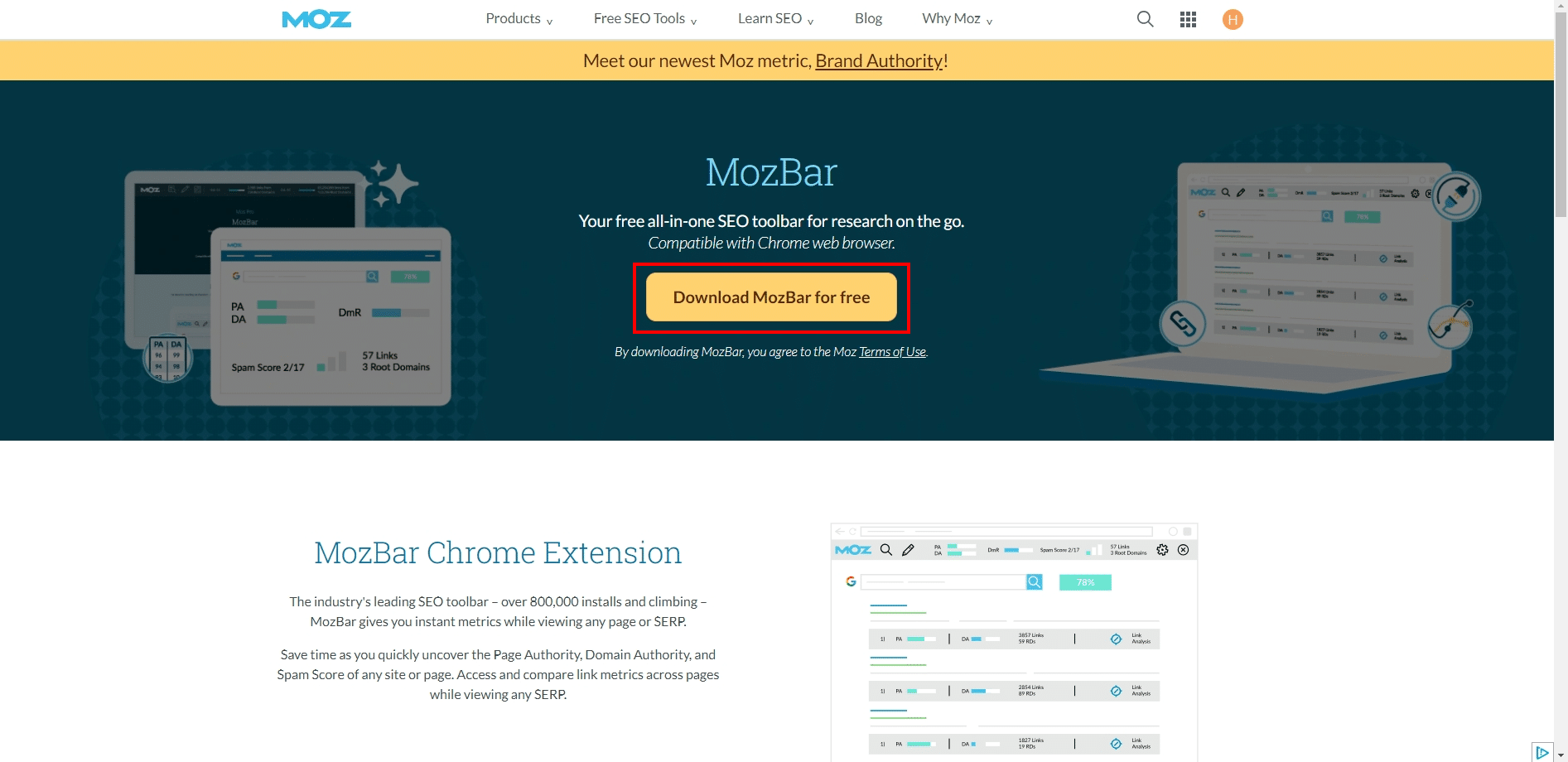 網站權重查詢工具_MozBar官網下載