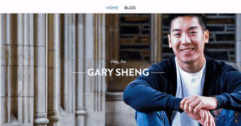 個人形象網站｜ GARY SHENG