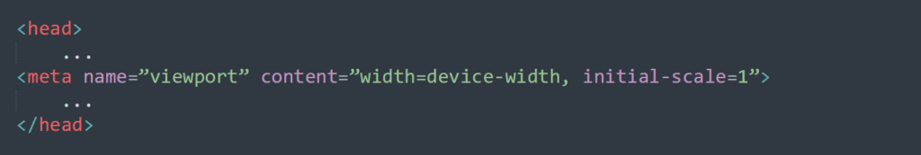 HTML Meta Tags 語法範例：Meta Viewport
