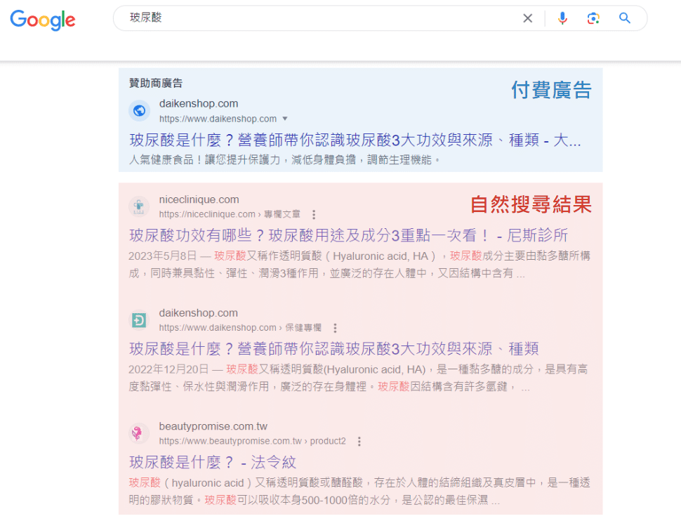 SERP_自然搜尋版位