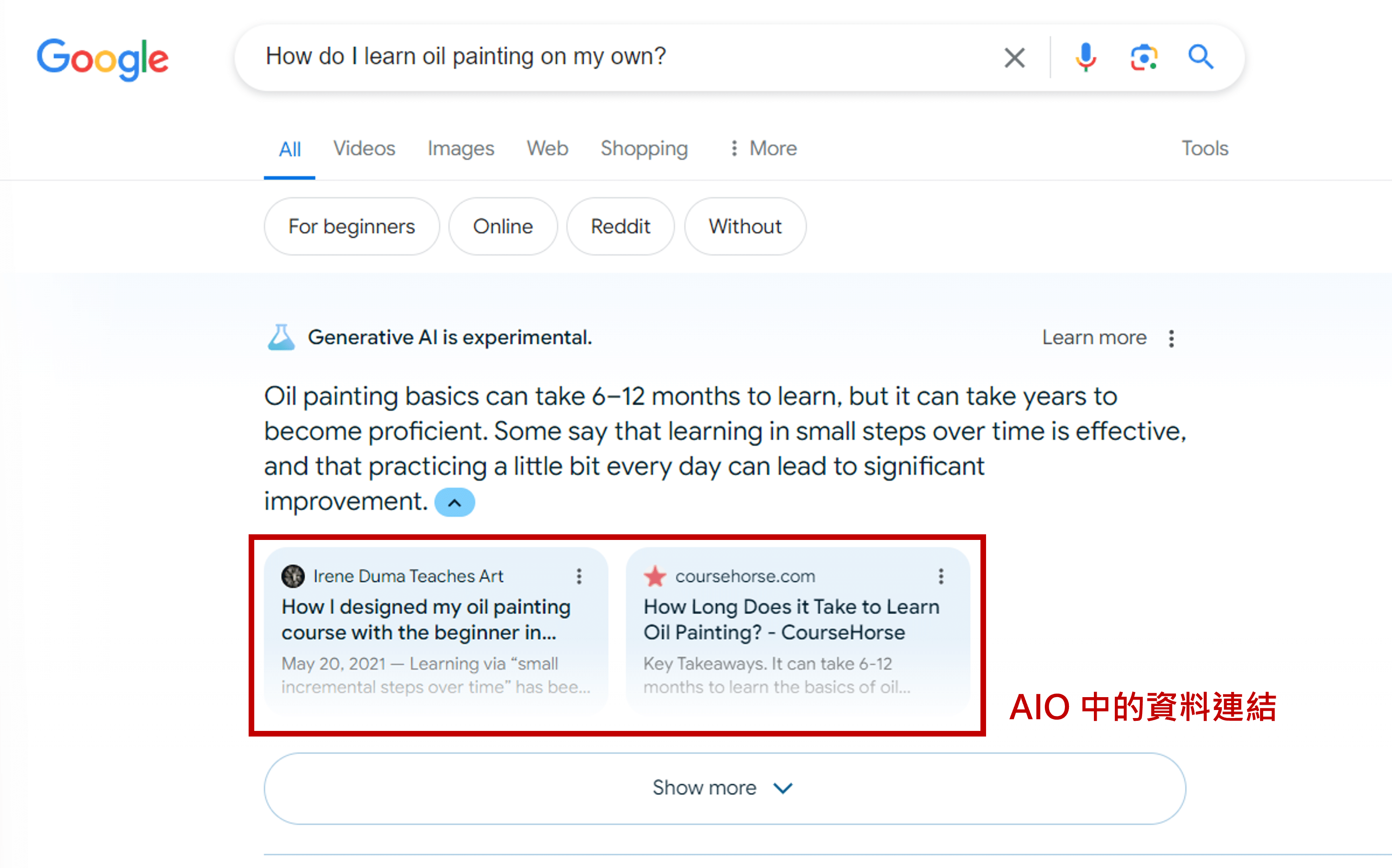 AI Overview 資料連結